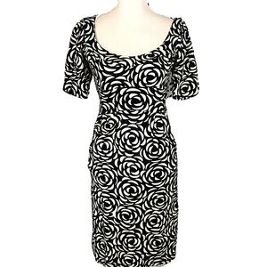 𝅺IVY Jane Black & White Print Dress Size XS